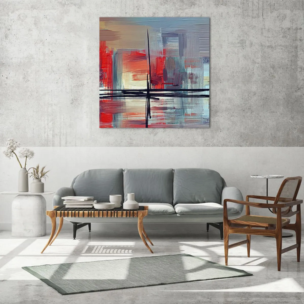 Obraz na szkle - Pejzaż w nieznanym wymiarze - 30x30 cm