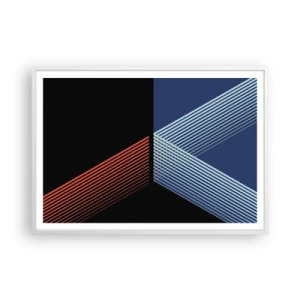 Plakat w białej ramie - Prosta historia - 100x70 cm