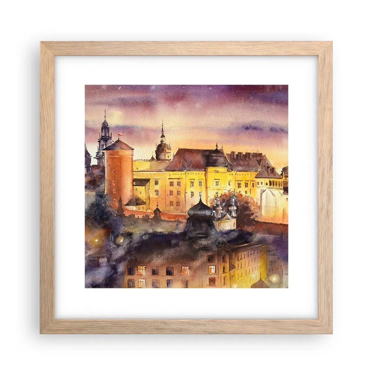 Plakat w ramie jasny dąb - Historia i baśń - 30x30 cm