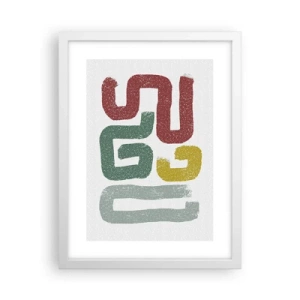 Plakat w białej ramie - W nieznanym języku - 30x40 cm