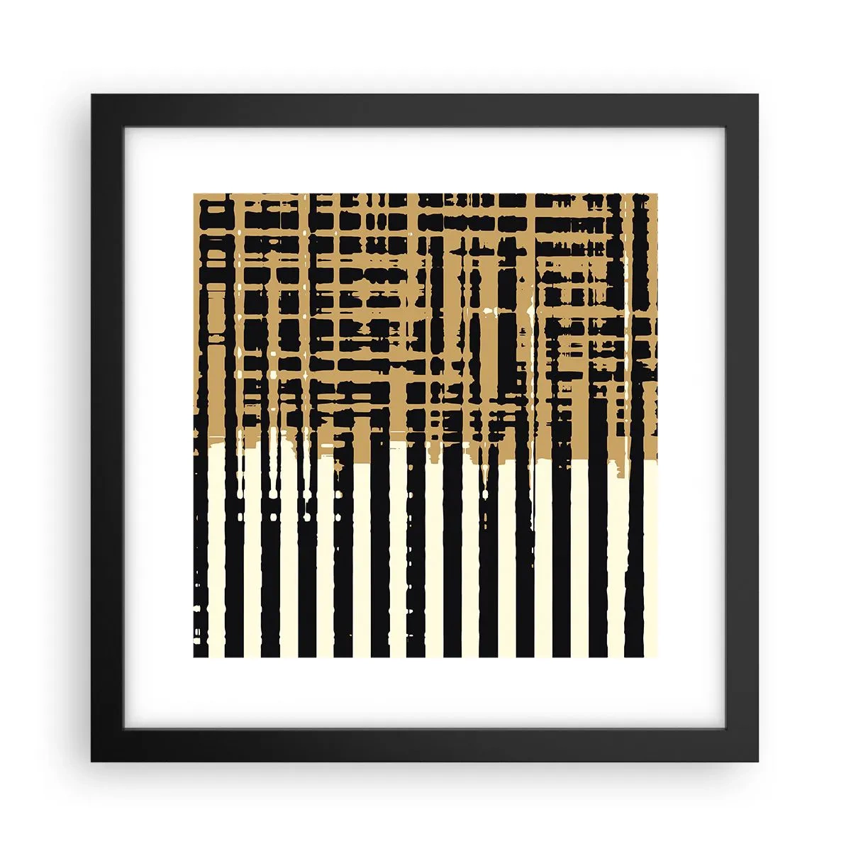 Plakat w czarnej ramie - Architektoniczna abstrakcja - 30x30 cm