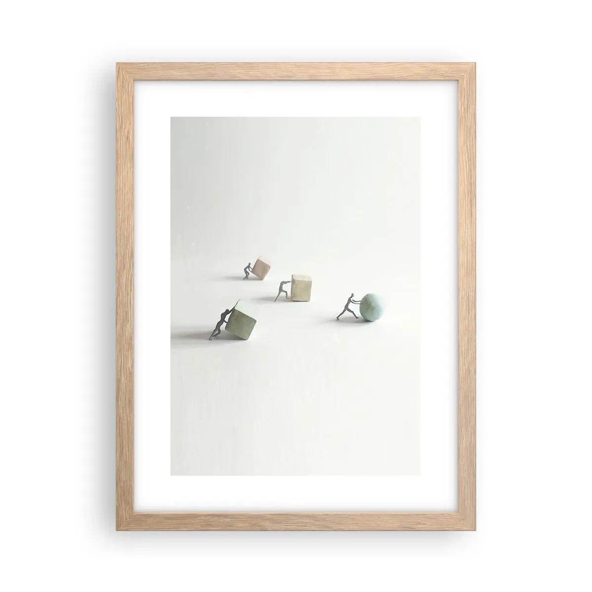 Plakat w ramie jasny dąb - Samo życie - 30x40 cm