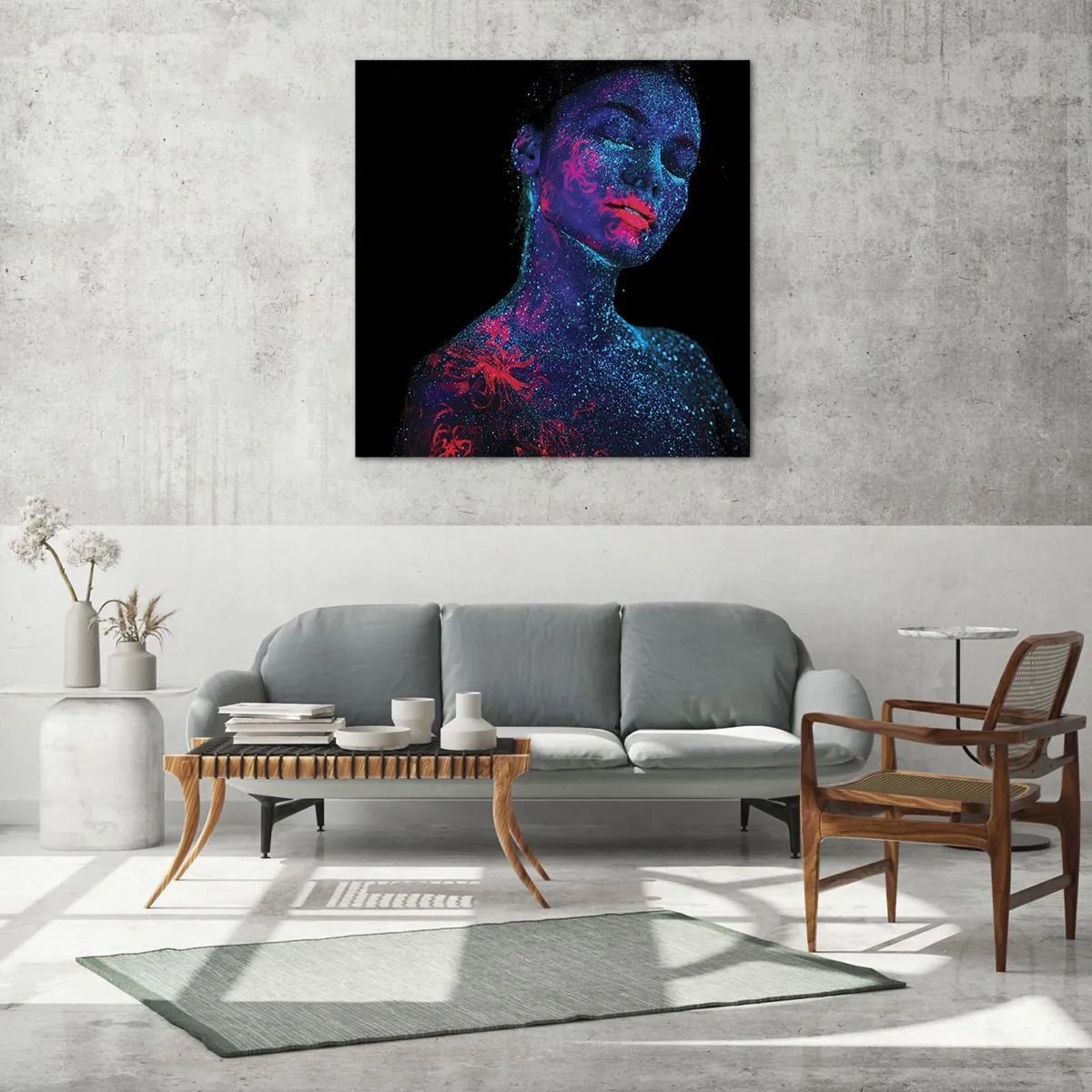 Obraz na szkle - W gwiezdnym pyle - 60x60 cm