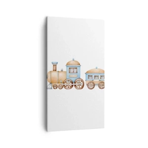 Obraz na płótnie - Stoi na stacji... - 45x80 cm