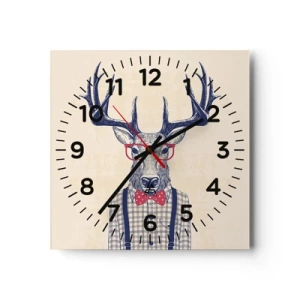 Zegar ścienny - Zabawna ekstrawagancja - 30x30 cm