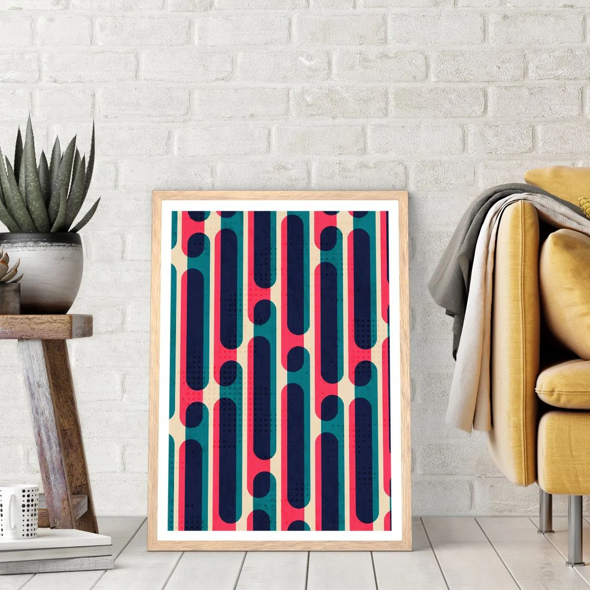 Plakat w ramie jasny dąb - W głąb i do przodu - 61x91 cm