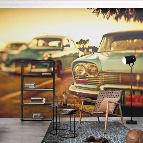 Fototapeta Samoprzylepna Deluxe Sticker - Poczekamy, zobaczymy - Samochód, Kuba, Motoryzacja - 100x70 cm