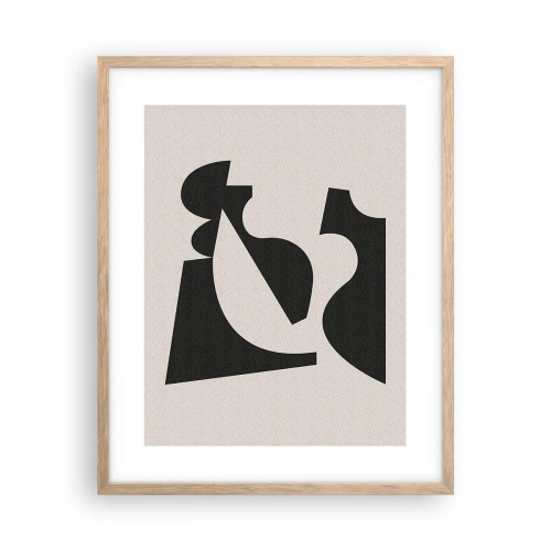 Plakat w ramie jasny dąb - Do samodzielnego składania - 40x50 cm