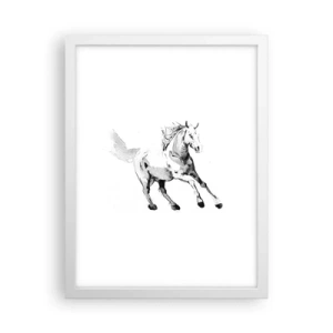 Plakat w białej ramie - Nieujarzmiona dusza - 30x40 cm