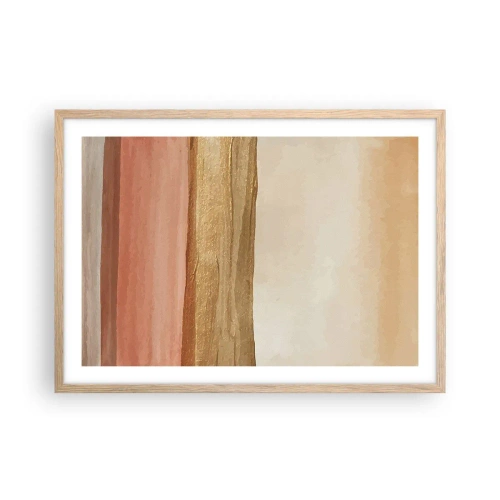 Plakat w ramie jasny dąb - Kompozycja wertykalna - 70x50 cm
