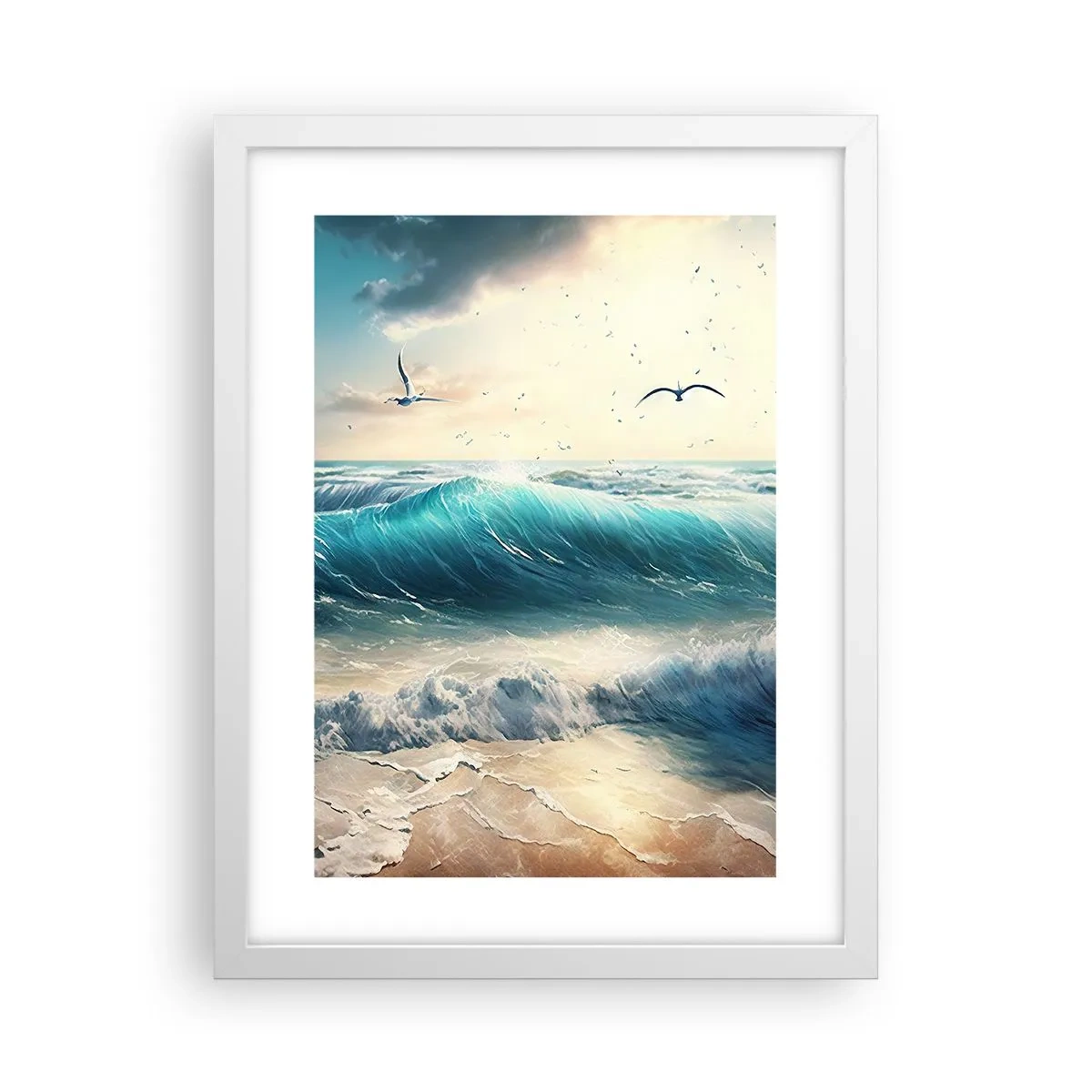 Plakat w białej ramie - Szumi tylko dla ciebie - 30x40 cm