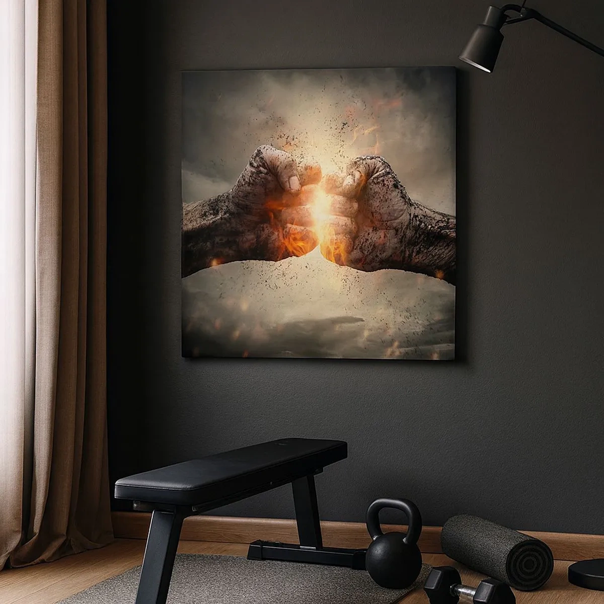 Obraz na płótnie - Stań do walki - 30x30 cm