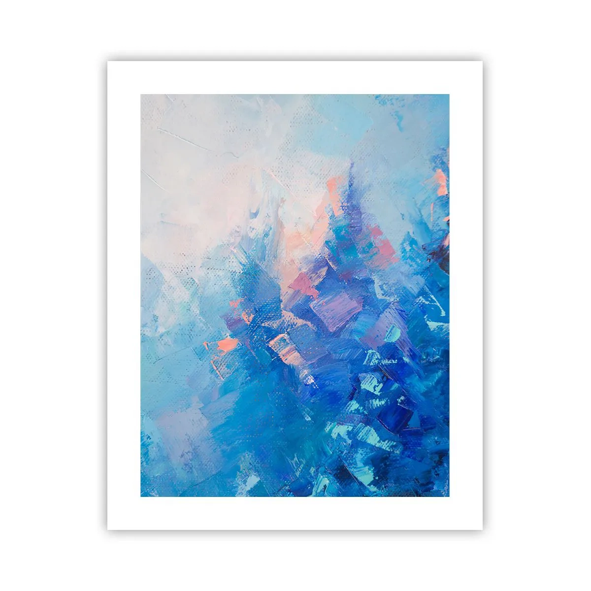 Plakat - Zimowa abstrakcja - 40x50 cm