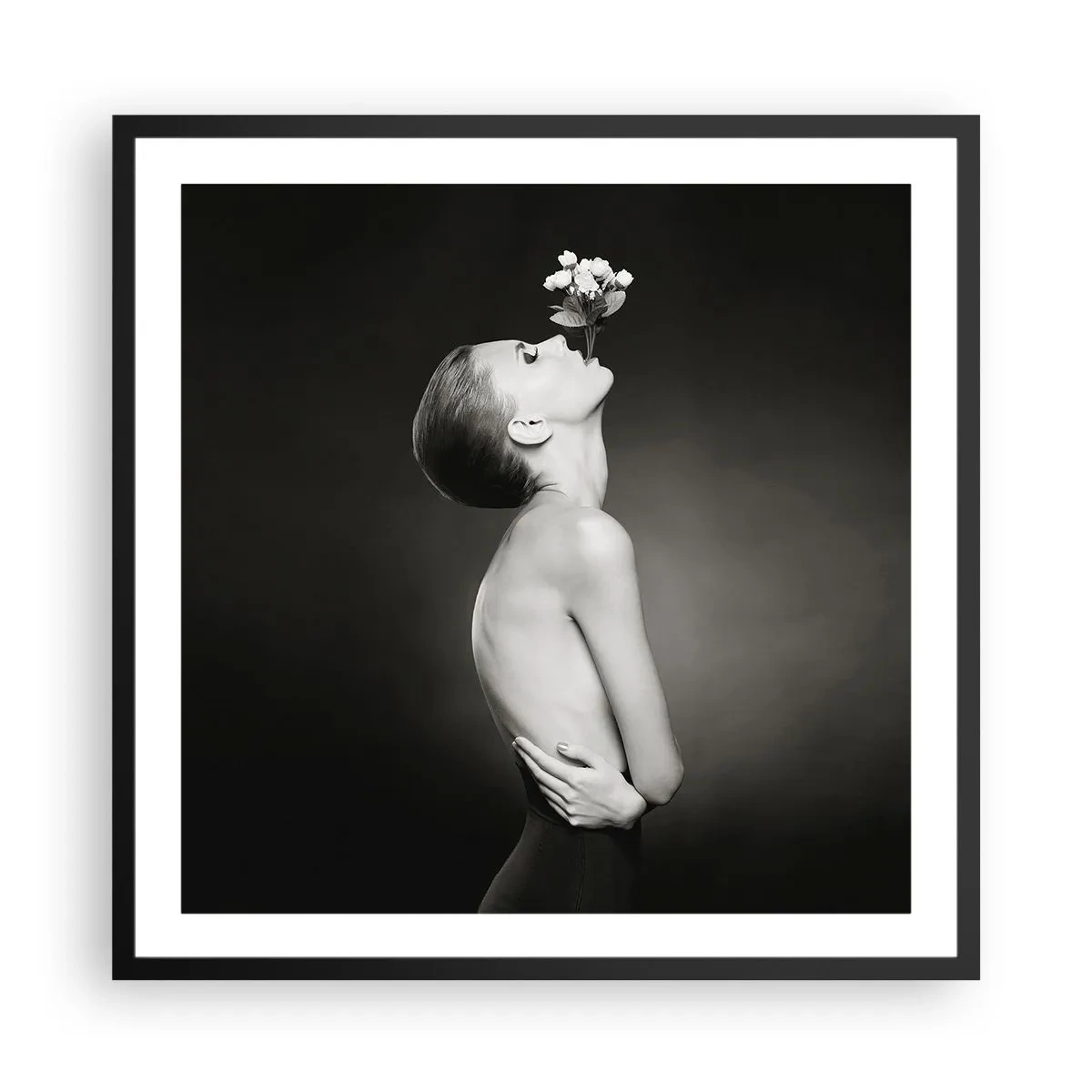 Plakat w czarnej ramie - Ekscentryczna elegancja - 60x60 cm