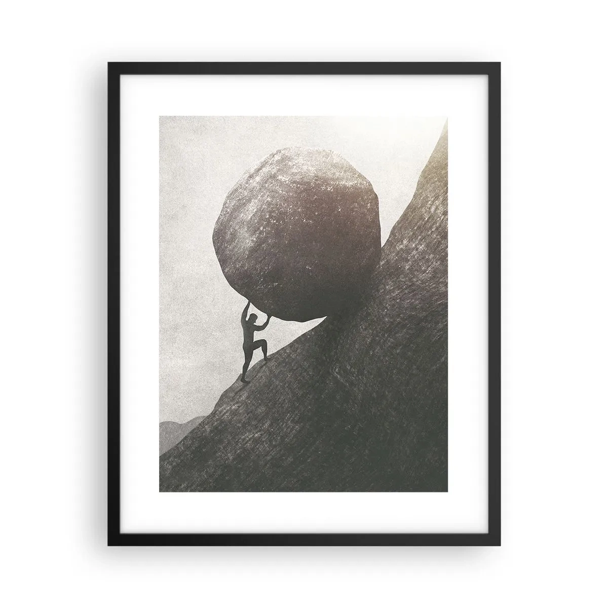 Plakat w czarnej ramie - Wierzę wbrew nadziei - 40x50 cm