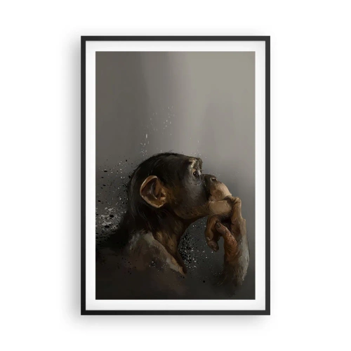 Plakat w czarnej ramie - Z pewnością myśliciel - 61x91 cm