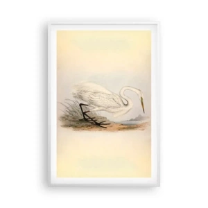 Plakat w białej ramie - Pani na szuwarach - 61x91 cm