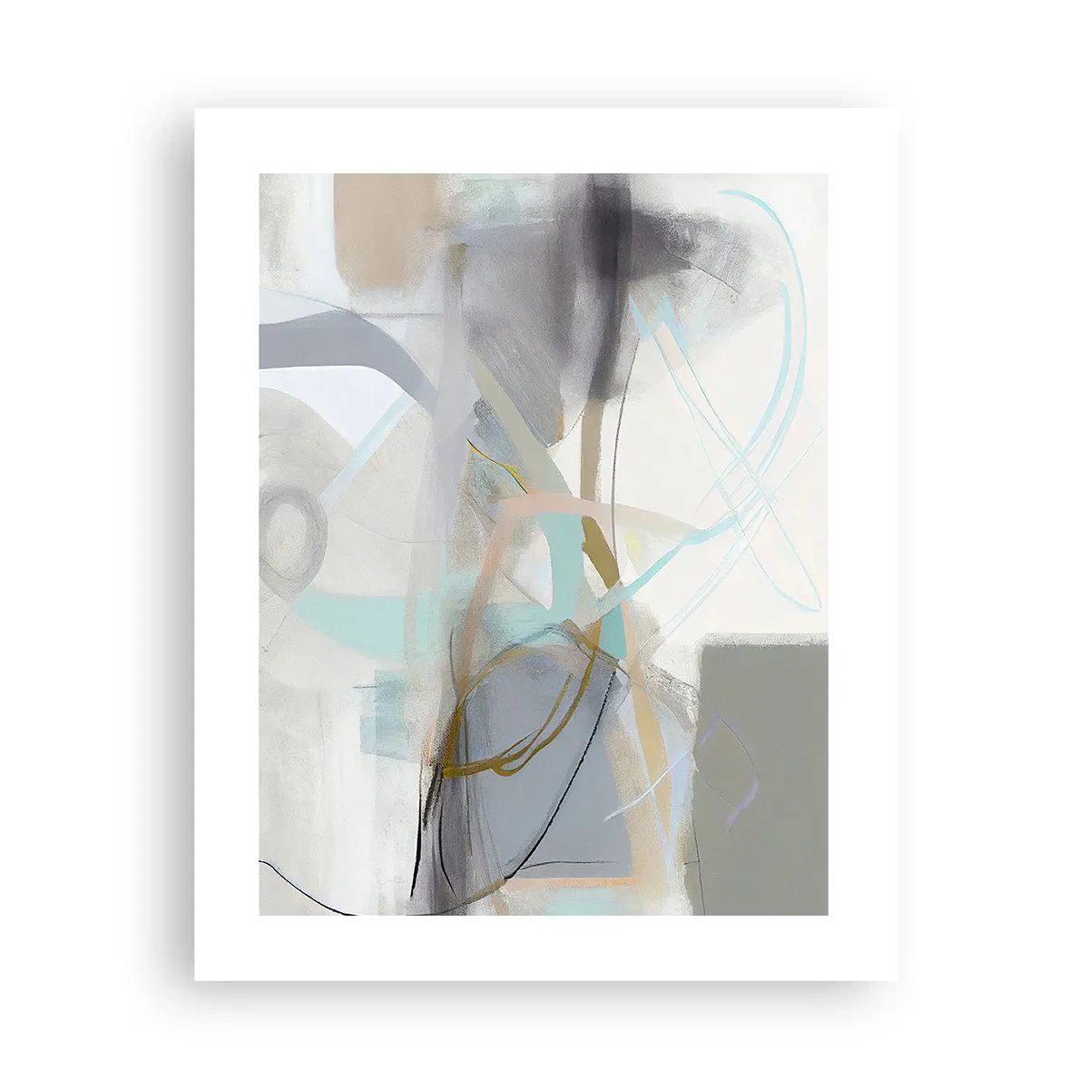 Plakat - Abstrakcja zamglona - 40x50 cm