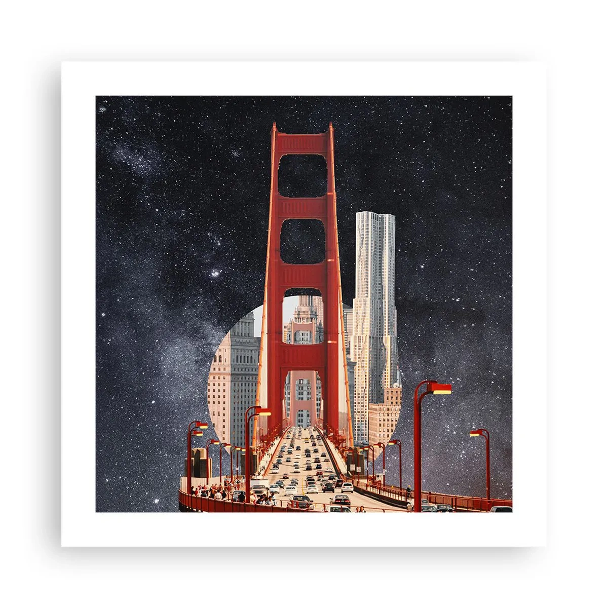 Plakat - Zawsze w centrum - 50x50 cm