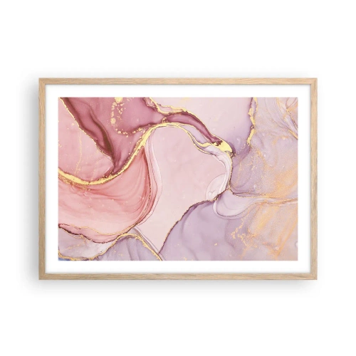 Plakat w ramie jasny dąb - Pieszczota barw - 70x50 cm