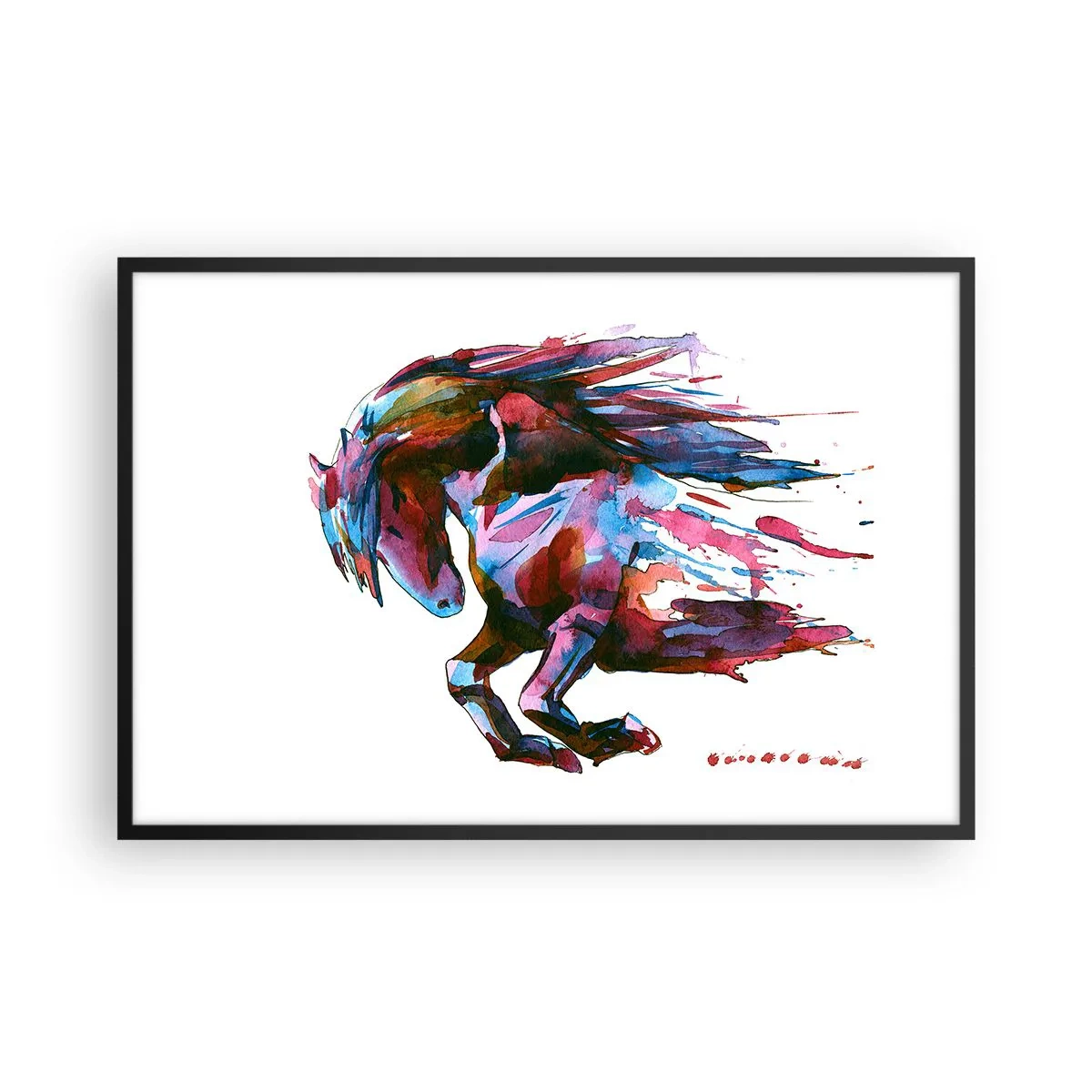 Plakat w czarnej ramie - W uniesieniu - 91x61 cm