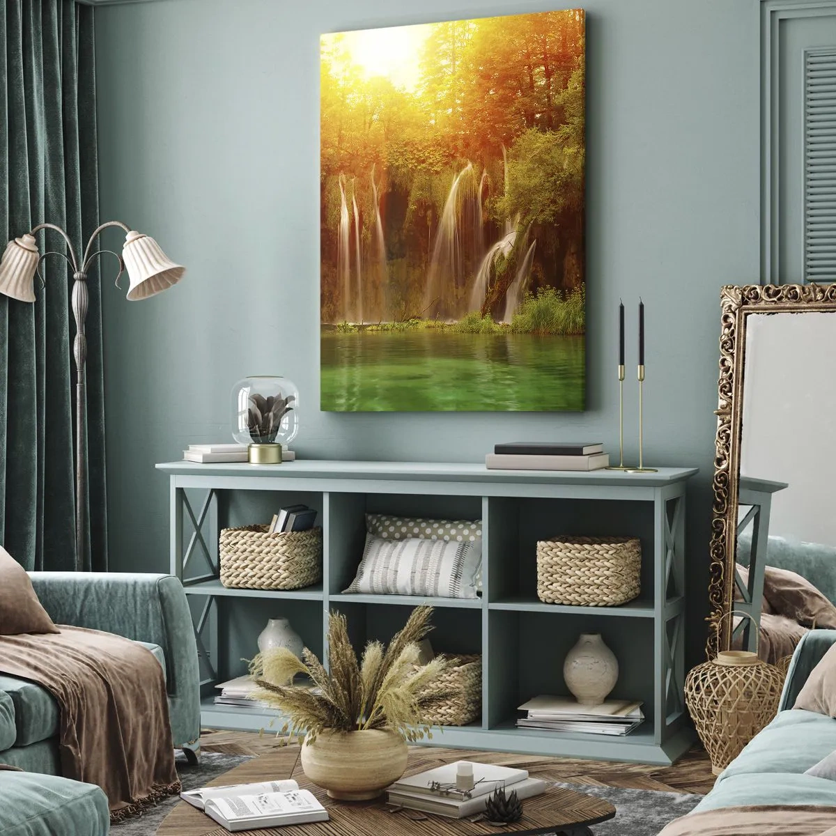 Obraz na płótnie - W słońcu i w cieniu - 65x120 cm