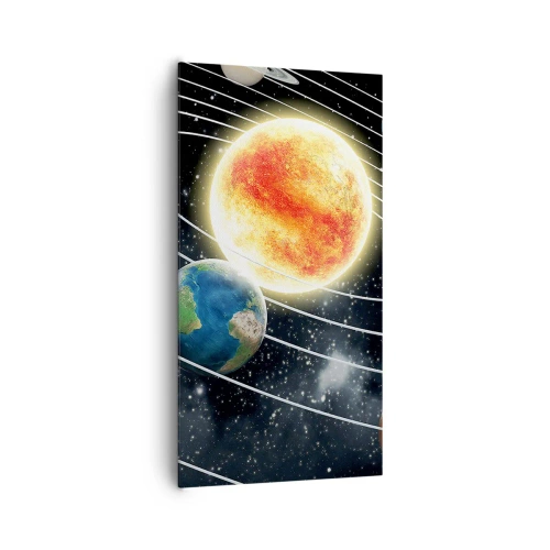 Obraz na płótnie - Kosmiczny taniec - 65x120 cm
