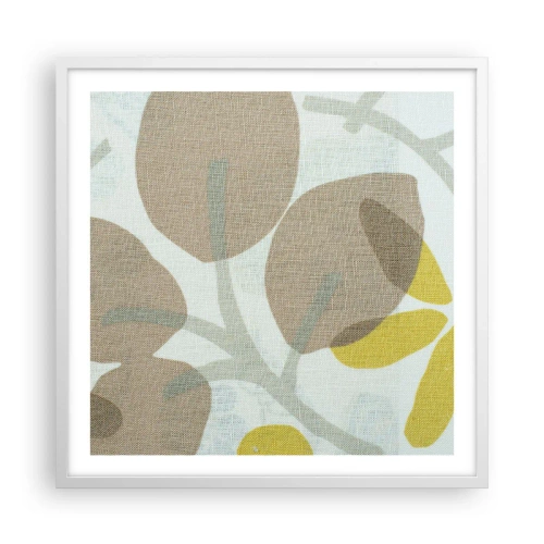 Plakat w białej ramie - Kompozycja w pełnym słońcu - 60x60 cm