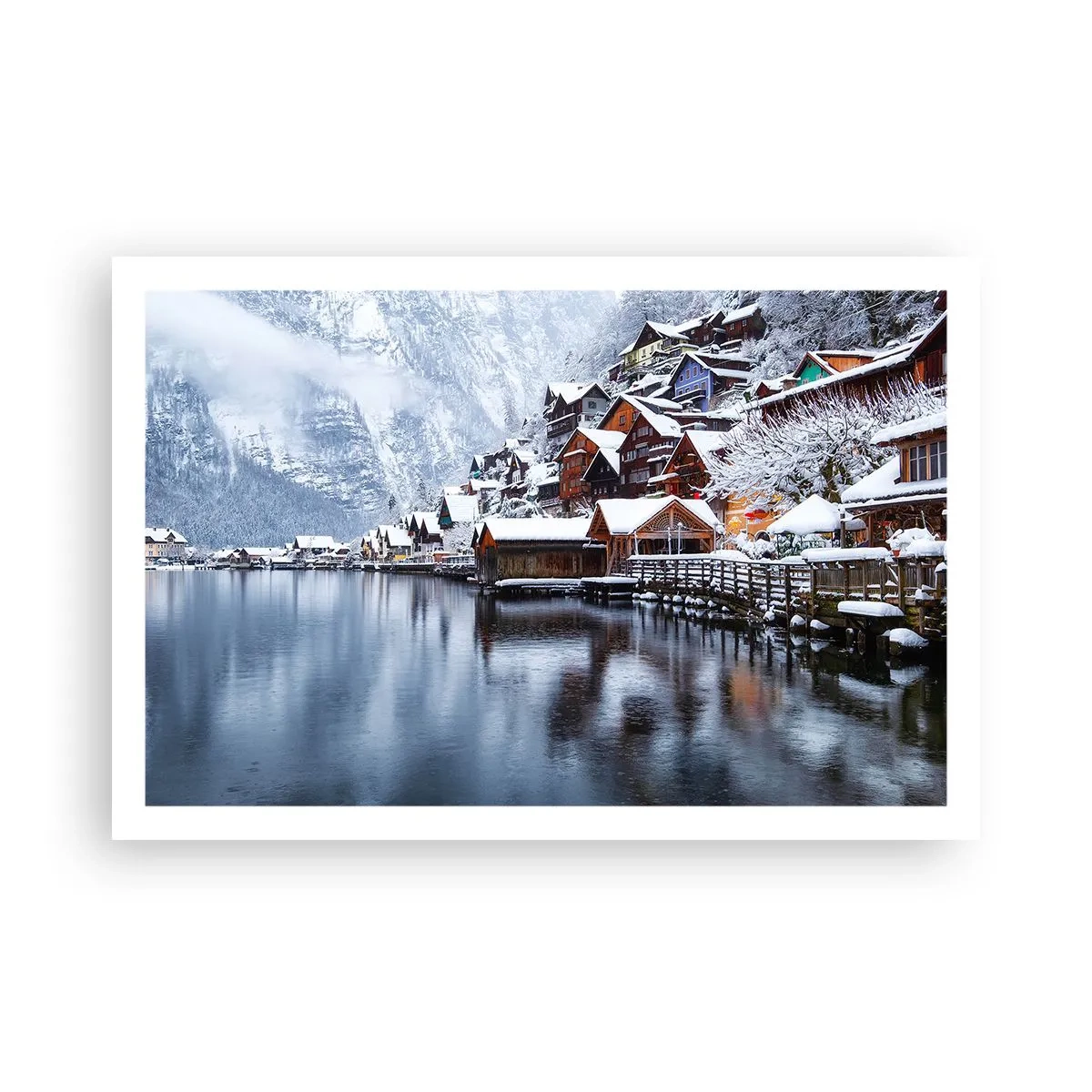 Plakat - W zimowej dekoracji - 91x61 cm