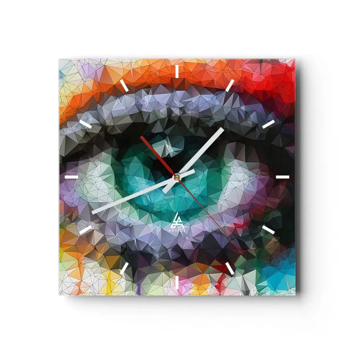 Zegar ścienny - Krystaliczny oczu blask - 40x40 cm