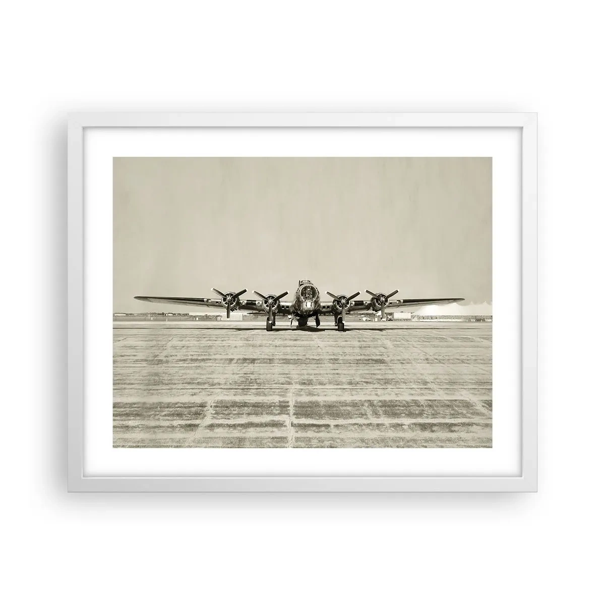 Plakat w białej ramie - Jak zawsze gotowy - 50x40 cm