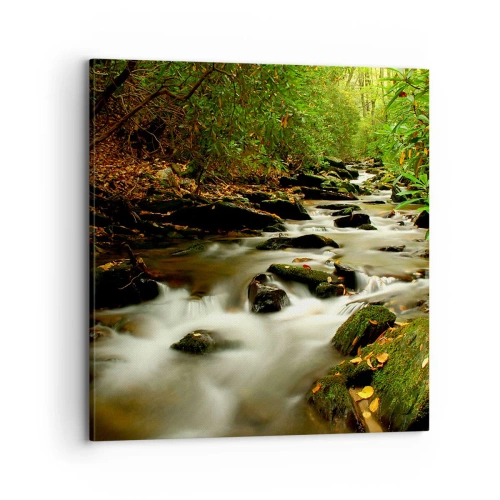 Obraz na płótnie - Jak płynne srebro - 70x70 cm