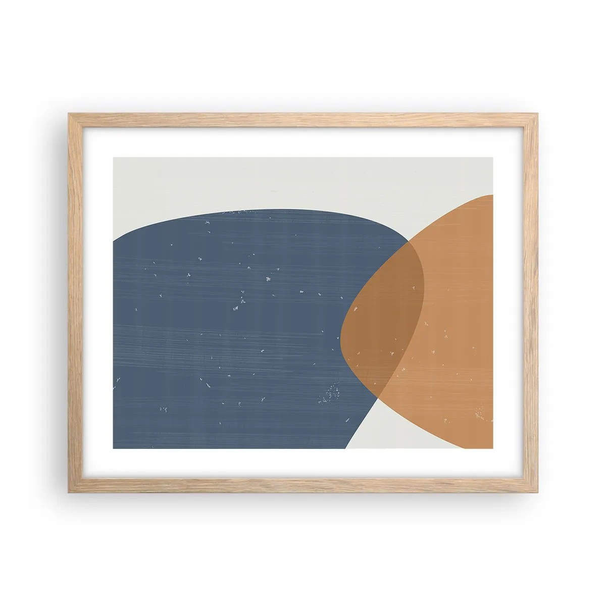 Plakat w ramie jasny dąb - Owale i wpływy - 50x40 cm