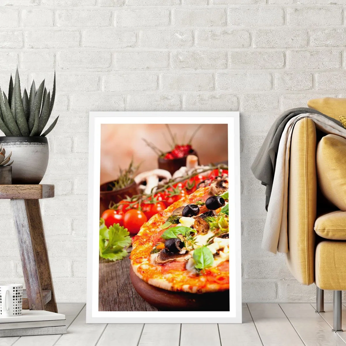 Plakat w białej ramie - Z tellurycznych ingrediencji - 50x70 cm