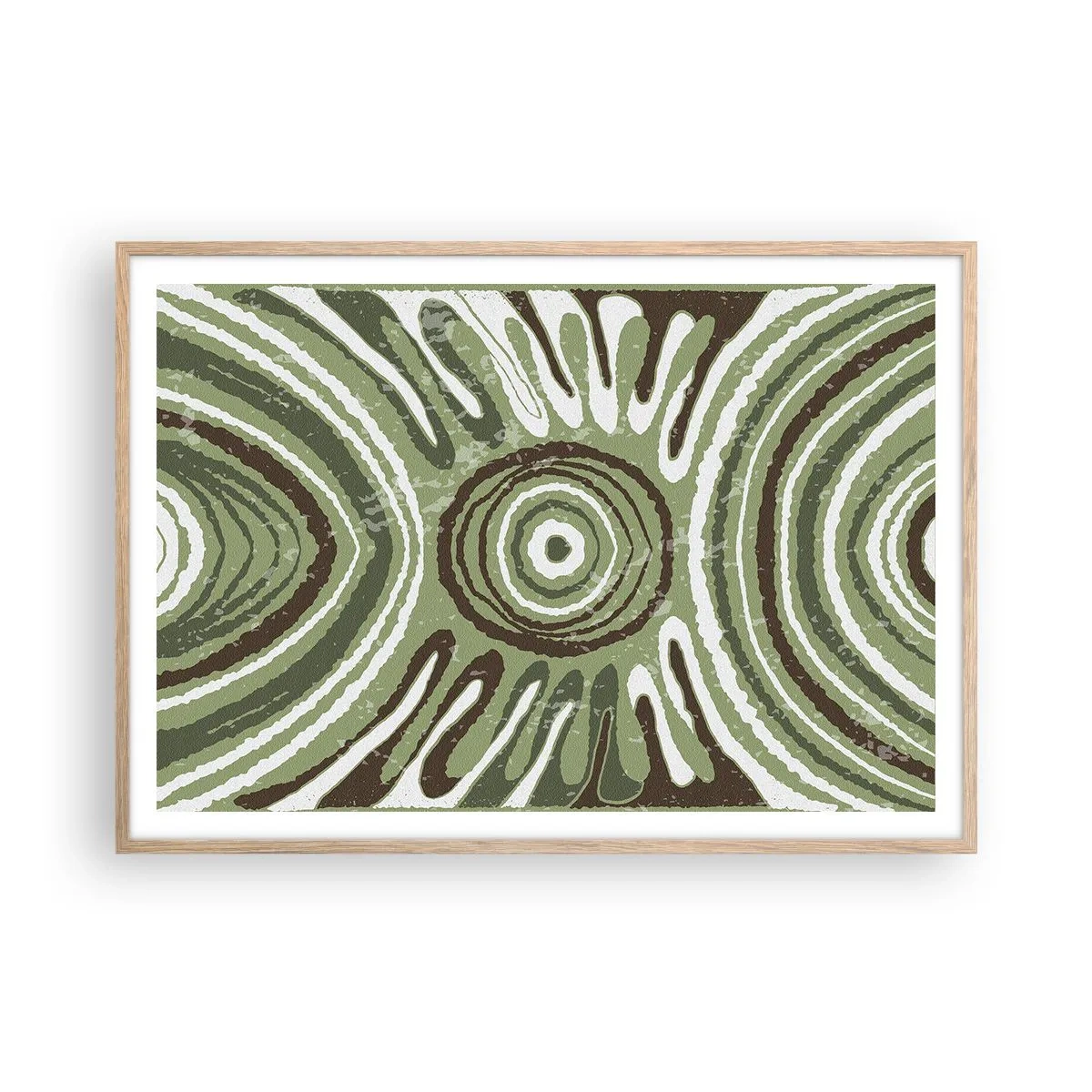 Plakat w ramie jasny dąb - Eksplozja emocji - 100x70 cm