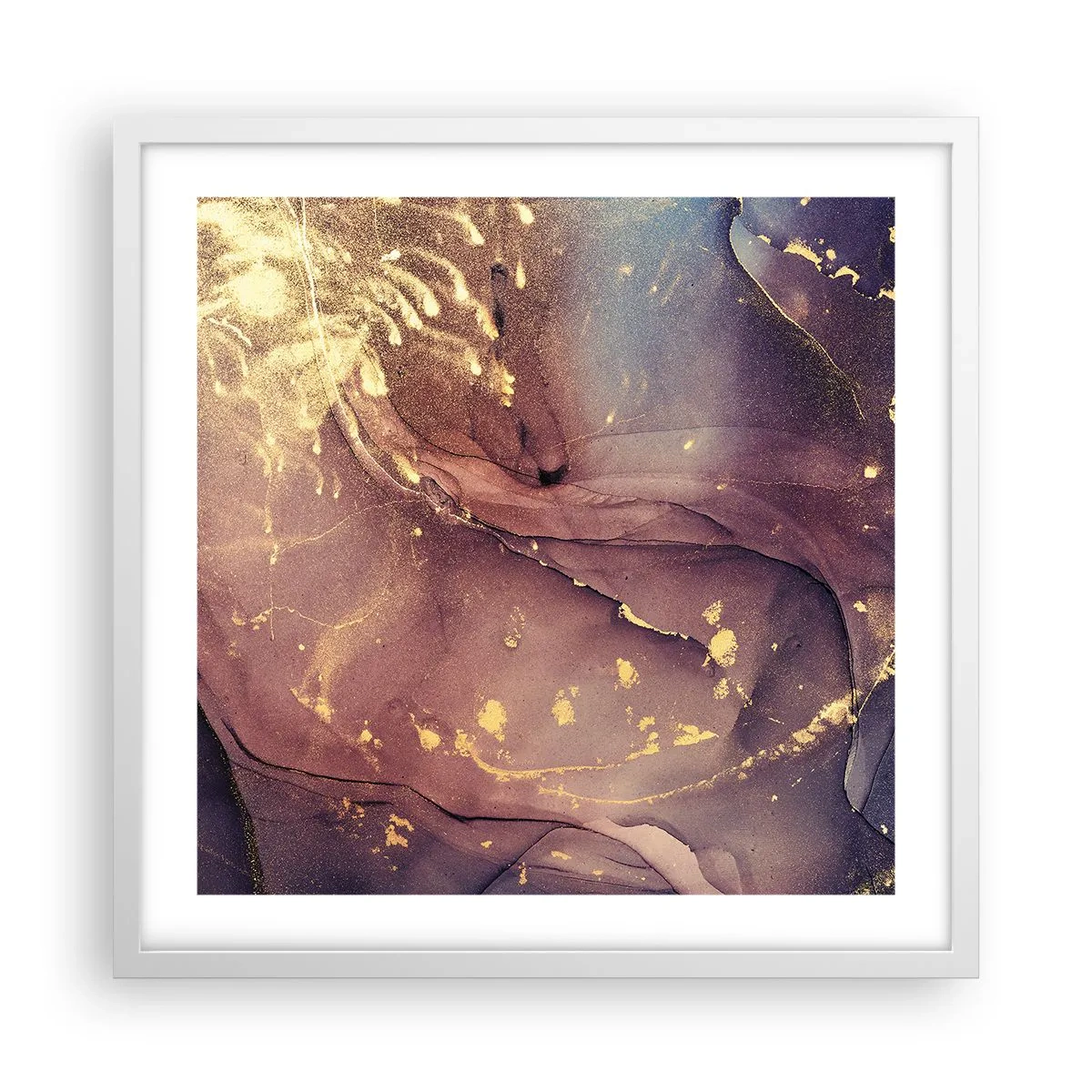 Plakat w białej ramie - Materia i duch - 50x50 cm