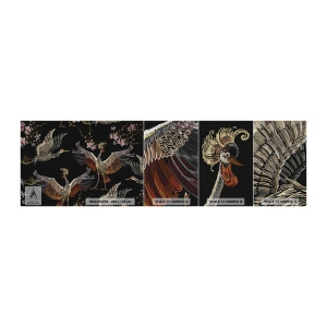 Fototapeta Próbka Premium Sand - Baśniowy ptak - Abstrakcja, Ptak, Grafika - 100x30 cm