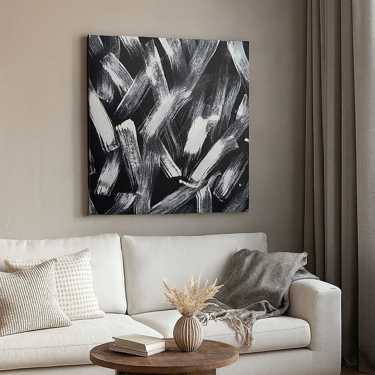 Obraz na płótnie - Abstrakcja w duchu industrialnym - 30x30 cm