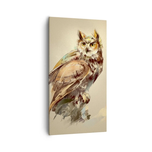 Obraz na płótnie - Najmądrzejsza sowa - potwierdzi dąbrowa - 55x100 cm