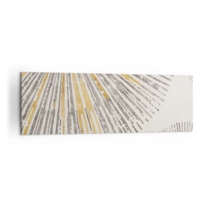 Obraz na płótnie - Abstrakcyjny wzór w kształcie promieni - 160x50cm - Uroda promienia - Nowoczesna dekoracja ścienna do salonu i sypialni ARTTOR