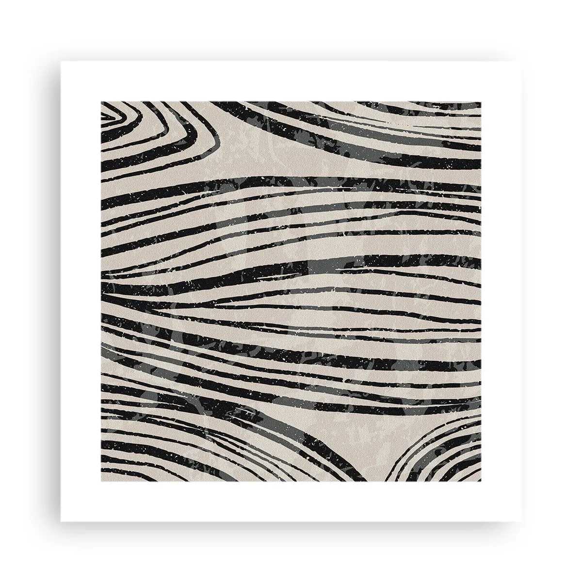 Plakat - Rozlewisko linii - 40x40 cm