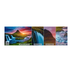 Fototapeta Próbka Premium Sand - Islandia - ogień i woda - Krajobraz, Islandia, Kirkjufellsfoss - 100x30 cm