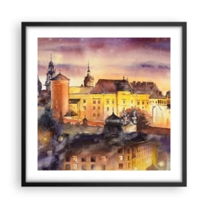 Plakat w czarnej ramie - Historia i baśń - 50x50 cm