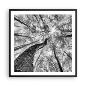 Plakat w czarnej ramie - Wyścig do światła - 60x60 cm