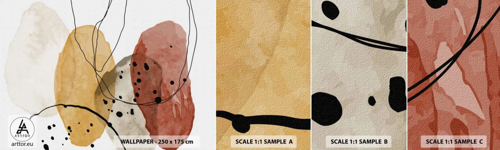 Fototapeta Próbka Samoprzylepna Deluxe Sticker - Jak powietrze lekkie, przejrzyste - Abstrakcja, Sztuka, Sztuka Nowoczesna - 100x30 cm