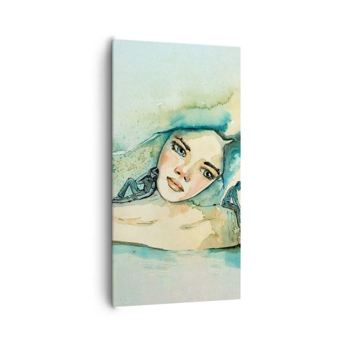 Obraz na płótnie - Am I blue? - 65x120 cm