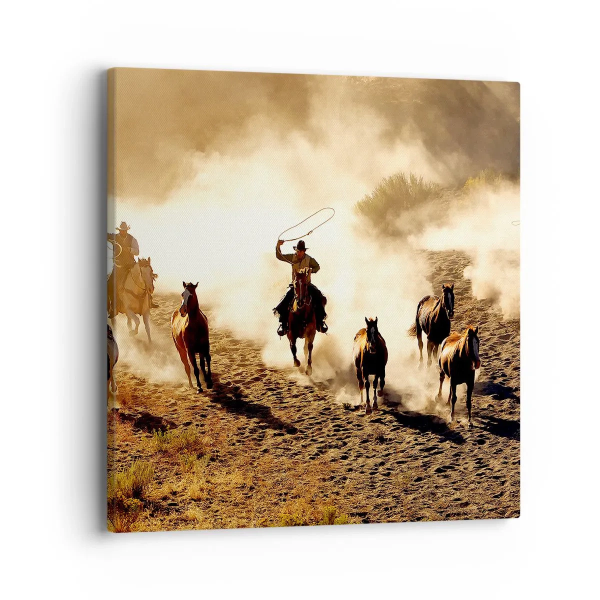 Obraz na płótnie - Naprawdę dziki zachód - 40x40 cm