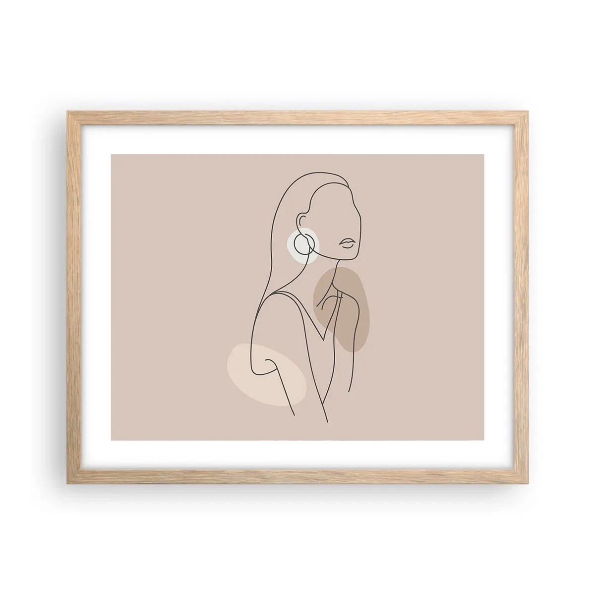 Plakat w ramie jasny dąb - Ikona dziewczęcości - 50x40 cm