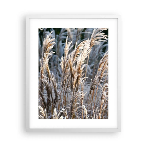 Plakat w białej ramie - Szronem ustrojone - 40x50 cm