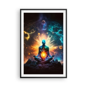 Plakat w czarnej ramie - Kosmiczny spokój - 61x91 cm